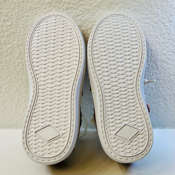 ♥️HP HOO Mia Star Glitter Sneakers Sz 11 Rose Gold Pink Easy Zip & Velcro NWOT - Picture 8 of 9